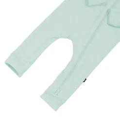 Kyte Baby Ribbed Zipper Romper in Sage