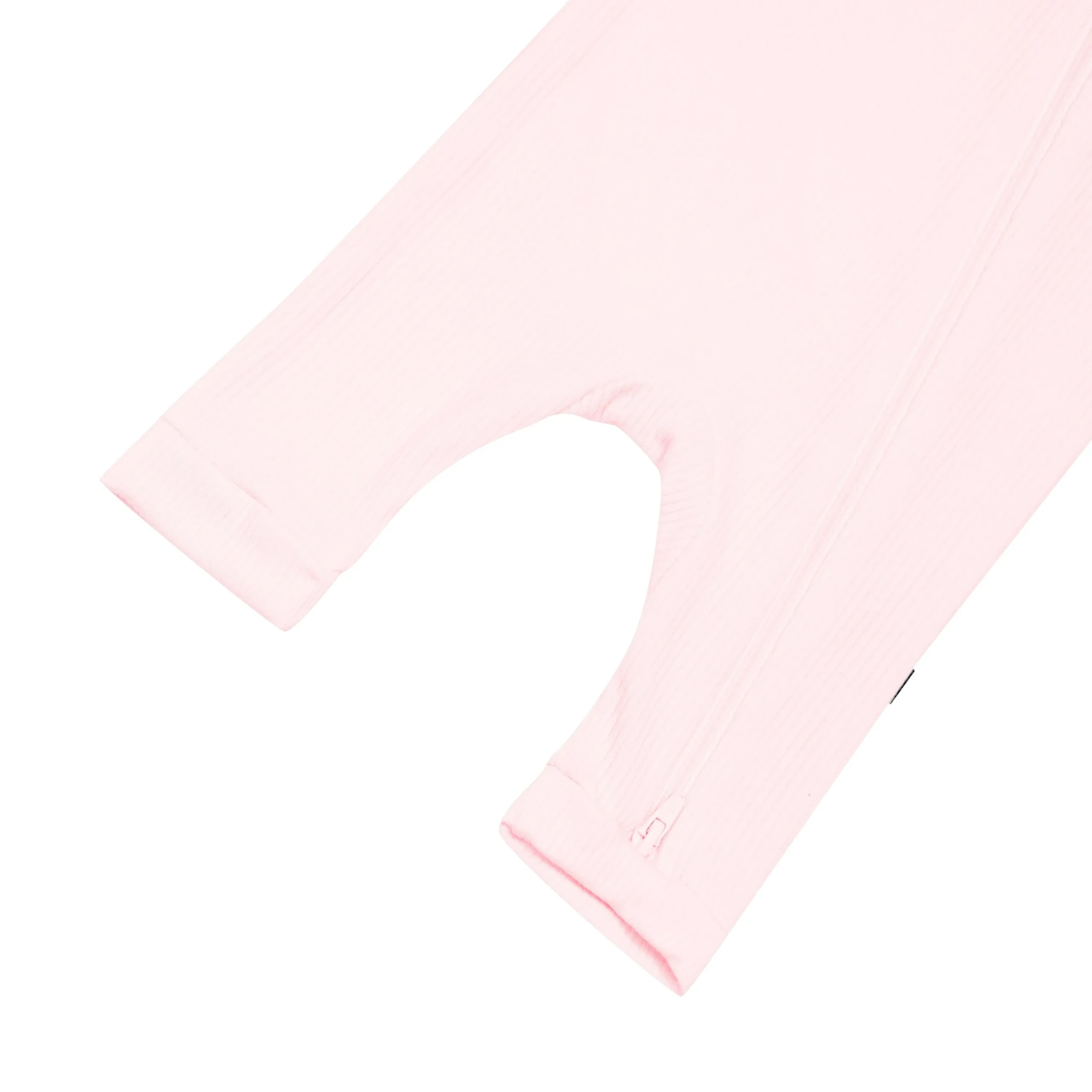 Kyte Baby Ribbed Zippered Sleeveless Romper in Sakura Discount