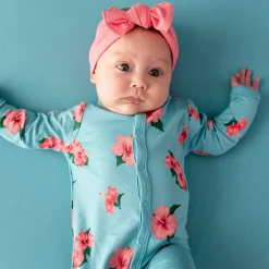 Kyte Baby Romper in Hibiscus Sale