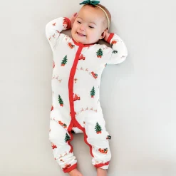 Kyte Baby Romper in Santa Sleigh