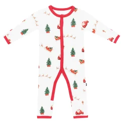 Kyte Baby Romper in Santa Sleigh