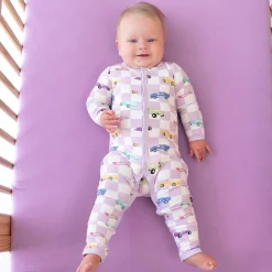 Kyte Baby Romper in Sparkles and Speed Hot