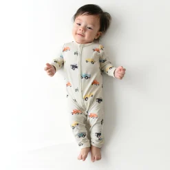Kyte Baby Romper in Vintage Truck New