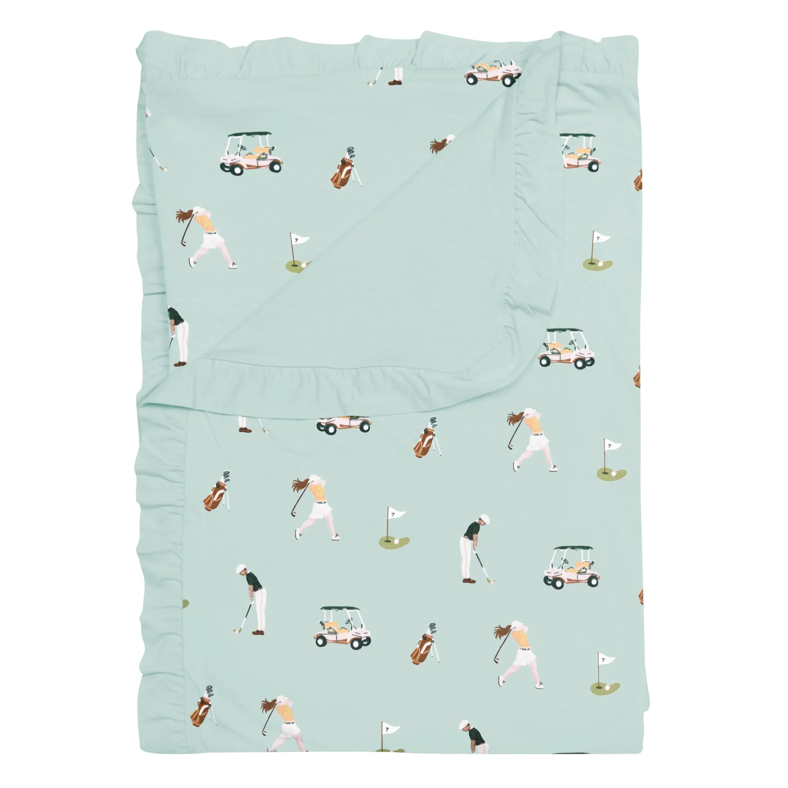 Kyte Baby Ruffle Toddler Blanket in 0.5 Golf Online
