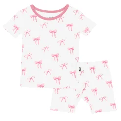 Kyte Baby Short Sleeve Pajamas in Bow
