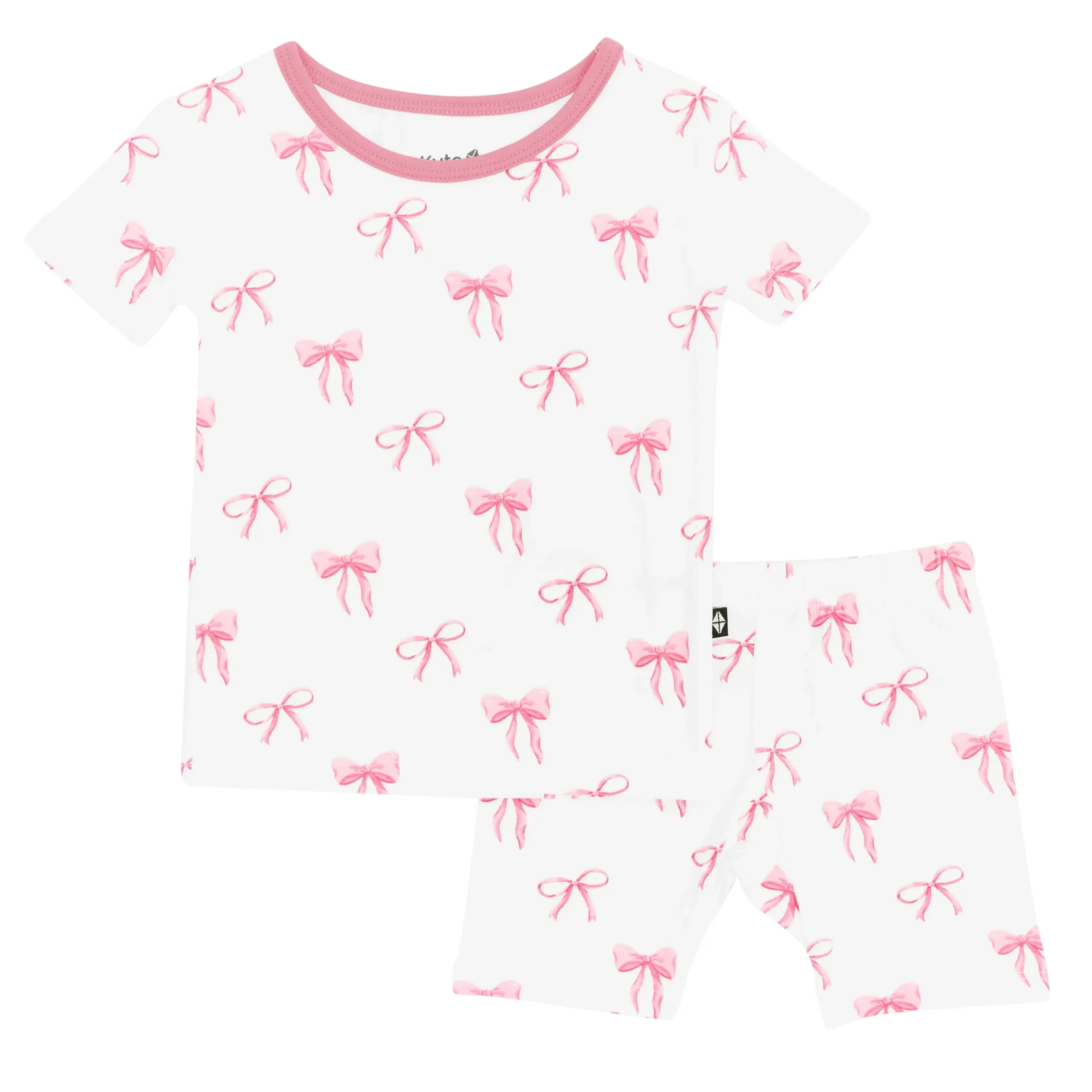 Kyte Baby Short Sleeve Pajamas in Bow