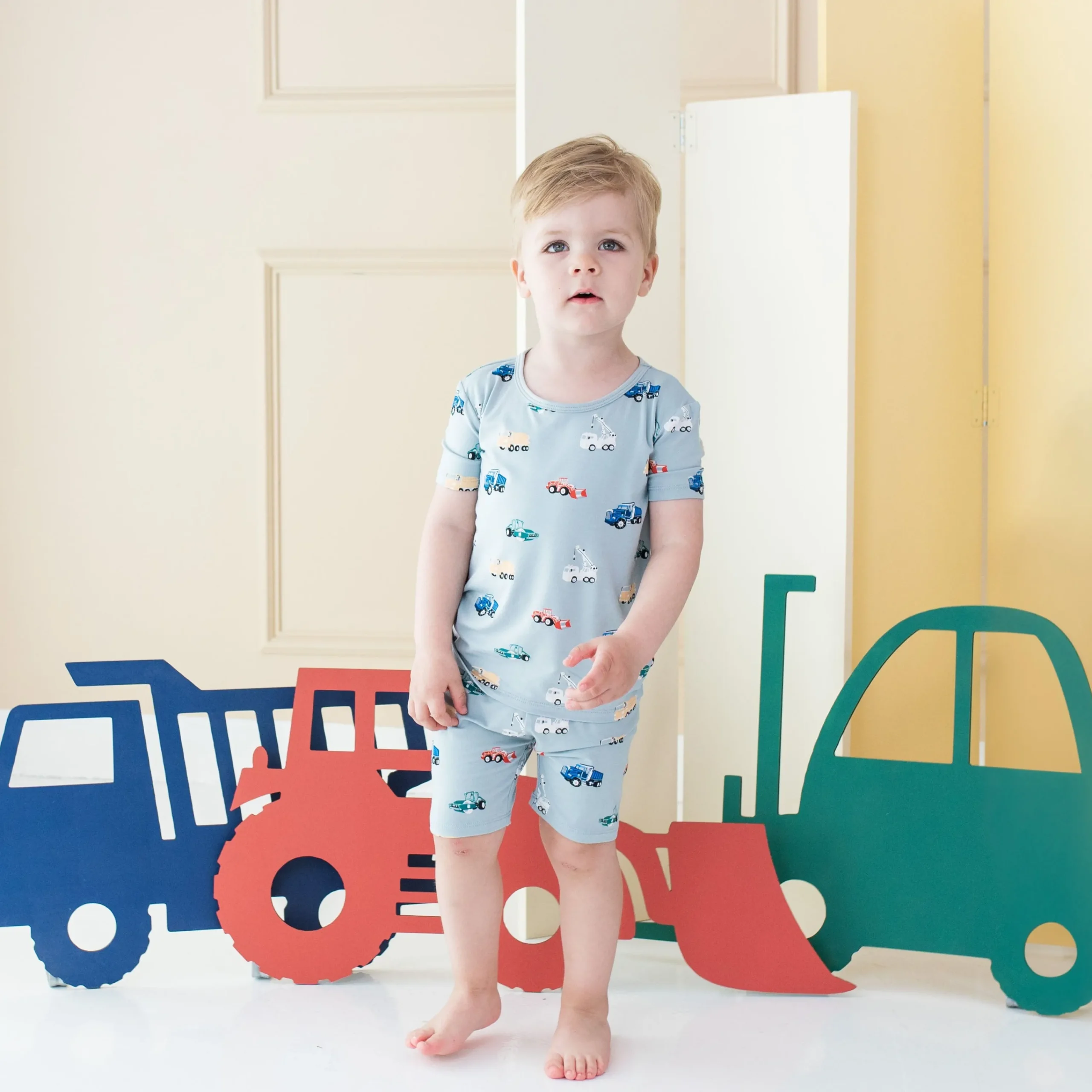 Kyte Baby Short Sleeve Pajamas in Construction