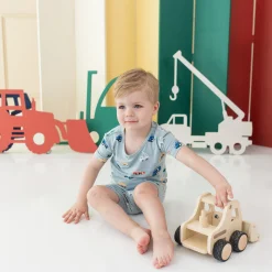 Kyte Baby Short Sleeve Pajamas in Construction
