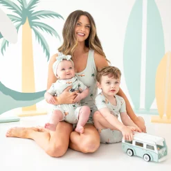 Kyte Baby Short Sleeve Pajamas in Dew Surf Clearance