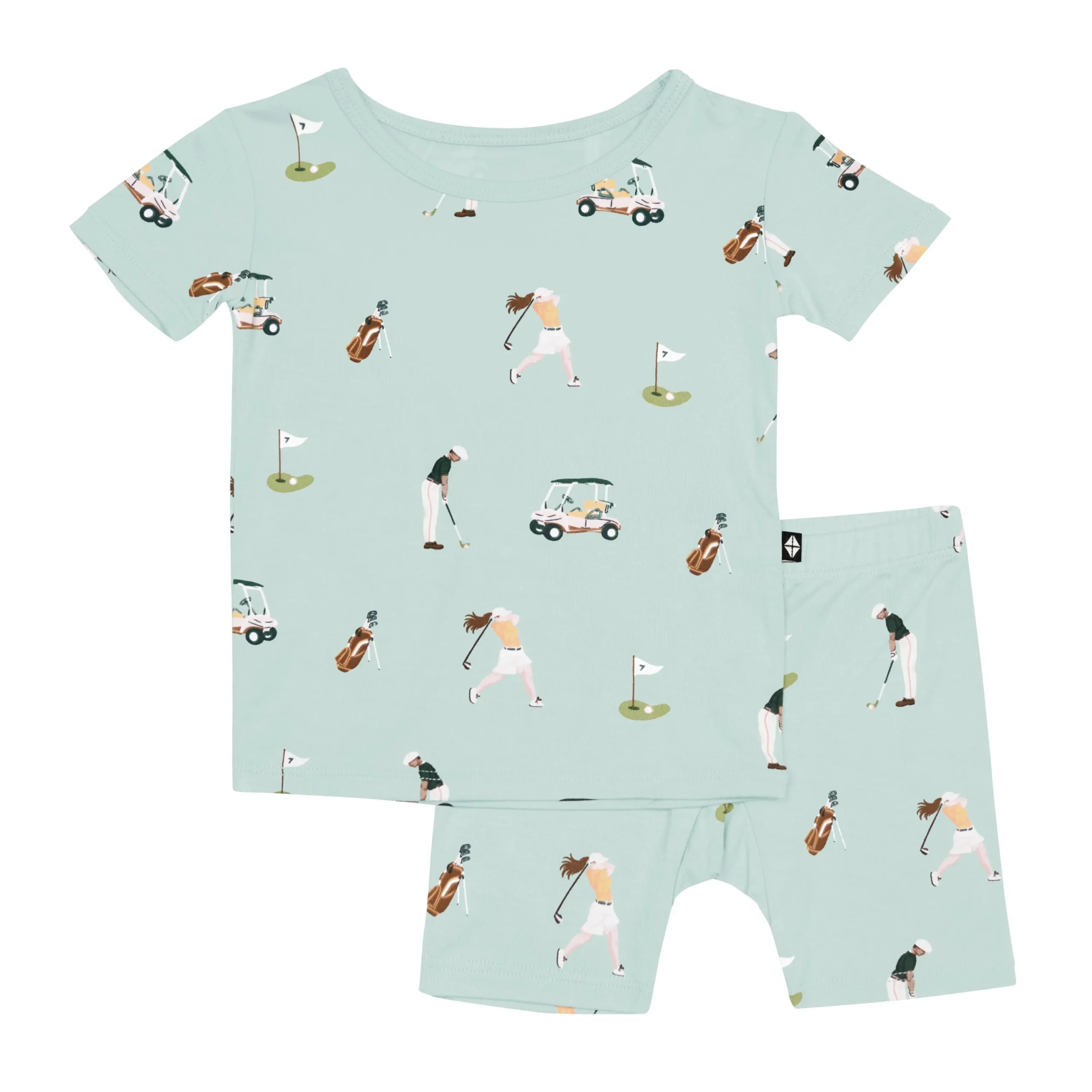 Kyte Baby Short Sleeve Pajamas in Golf