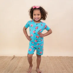 Kyte Baby Short Sleeve Pajamas in Hibiscus Best