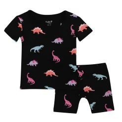 Kyte Baby Short Sleeve Pajamas in Midnight Roar Hot