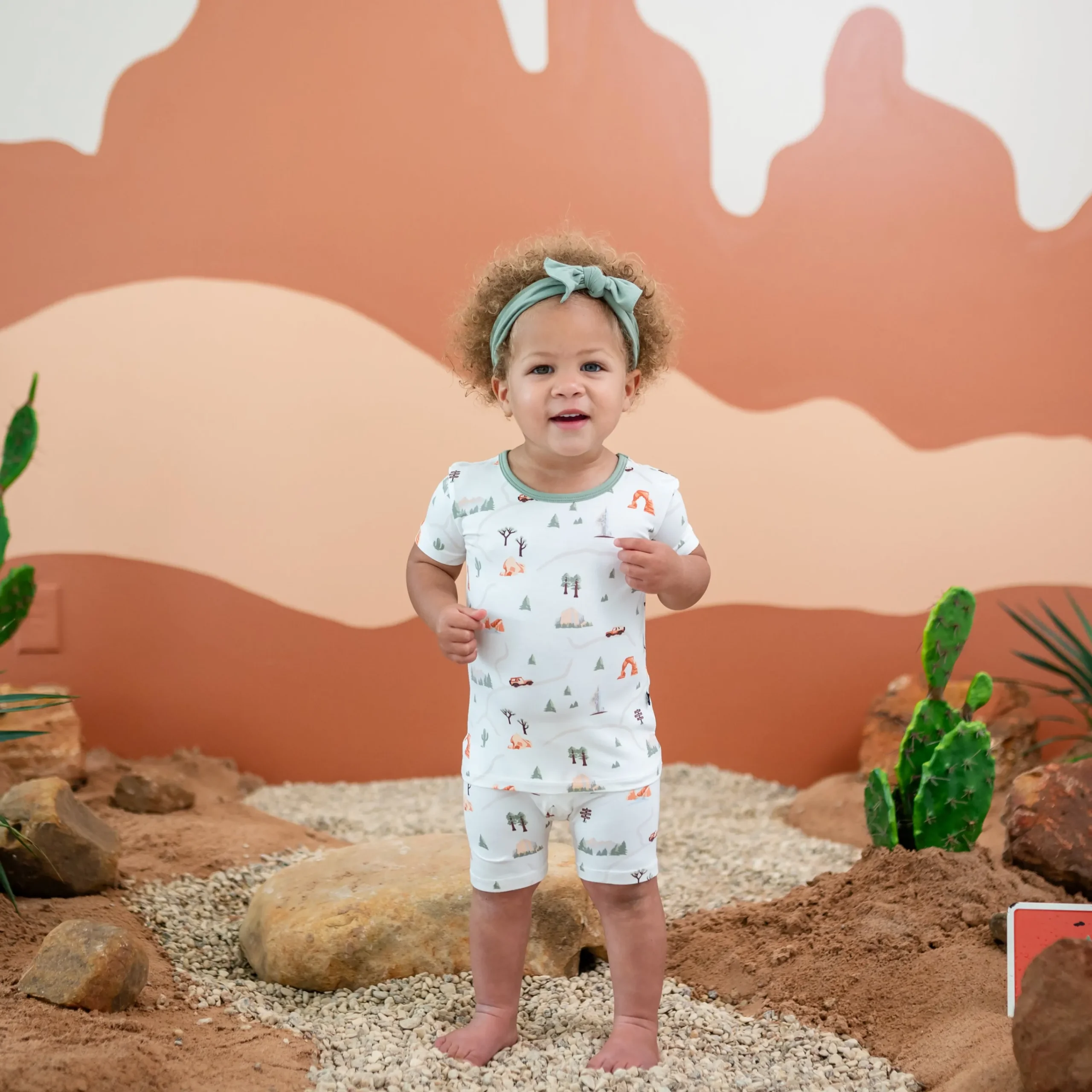 Kyte Baby Short Sleeve Pajamas in Road Trip Clearance