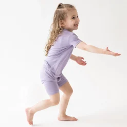 Kyte Baby Short Sleeve Pajamas in Taro Clearance