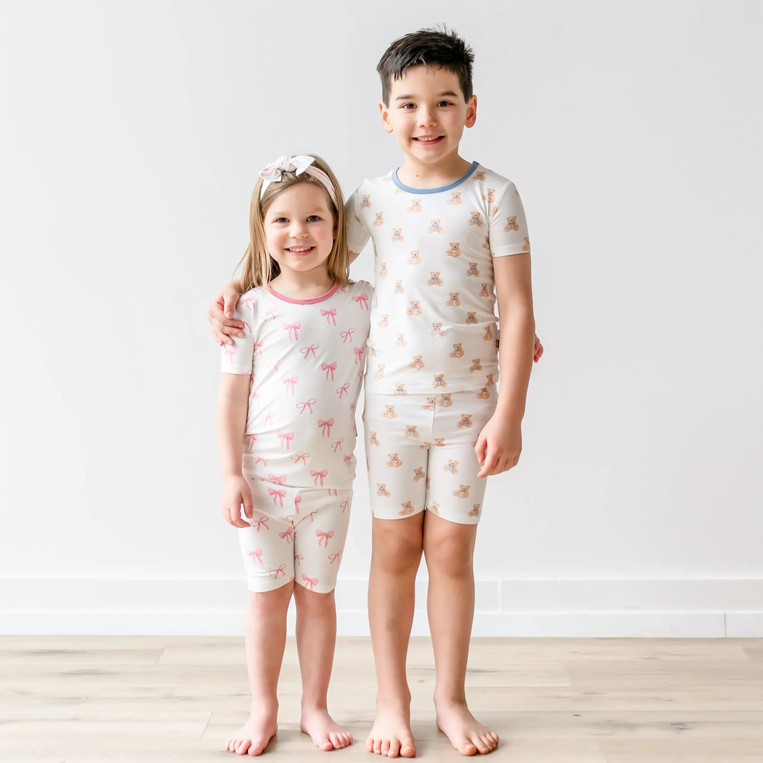 Kyte Baby Short Sleeve Pajamas in Teddy Bear Outlet