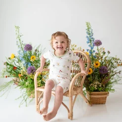 Kyte Baby Short Sleeve Pajamas in Wildflower Clearance