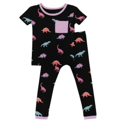 Kyte Baby Short Sleeve with Pants Pajamas in Midnight Roar New