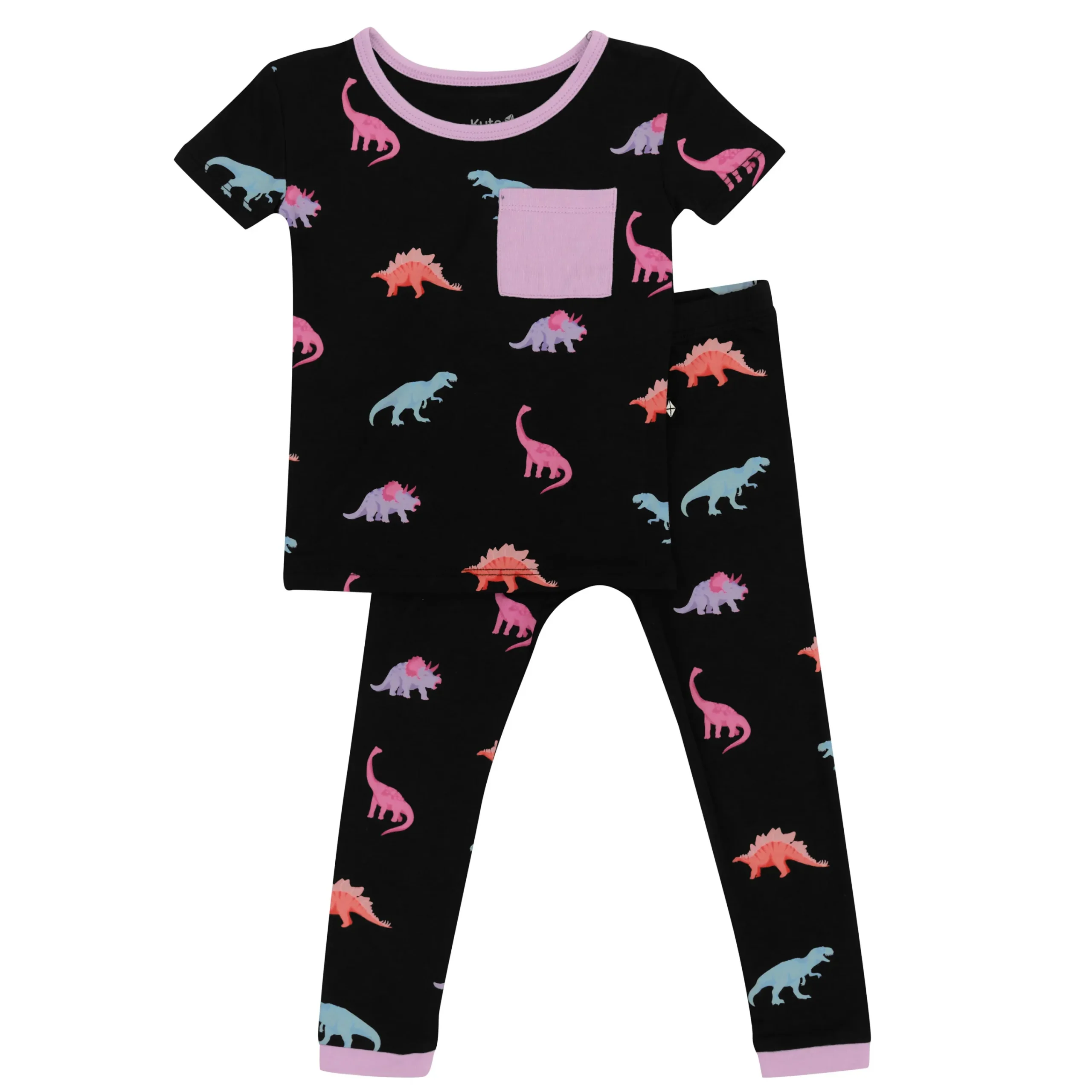 Kyte Baby Short Sleeve with Pants Pajamas in Midnight Roar New
