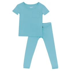 Kyte Baby Short Sleeve with Pants Pajamas in Makai