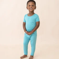 Kyte Baby Short Sleeve with Pants Pajamas in Makai