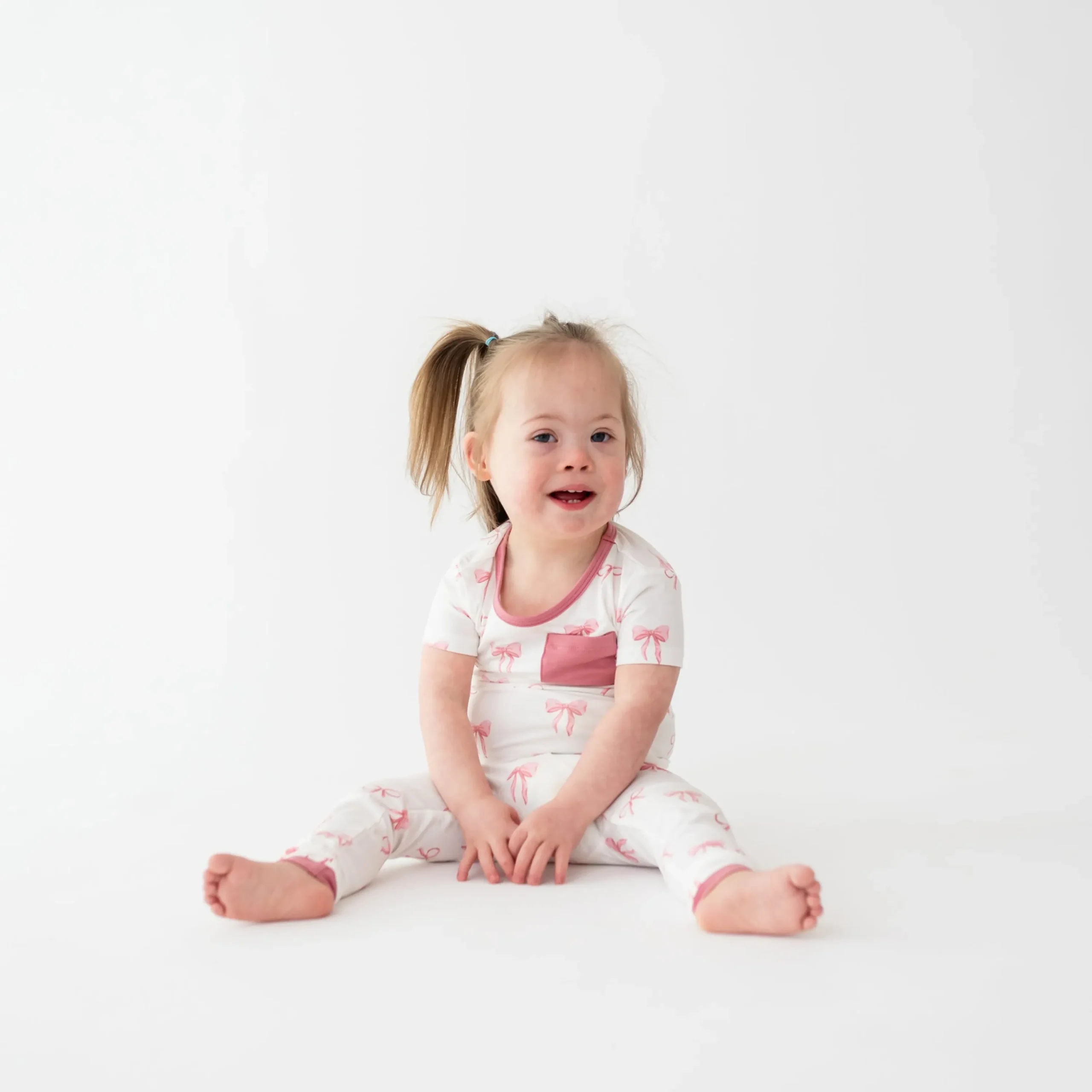 Kyte Baby Short Sleeve with Pants Pajamas in Bow New