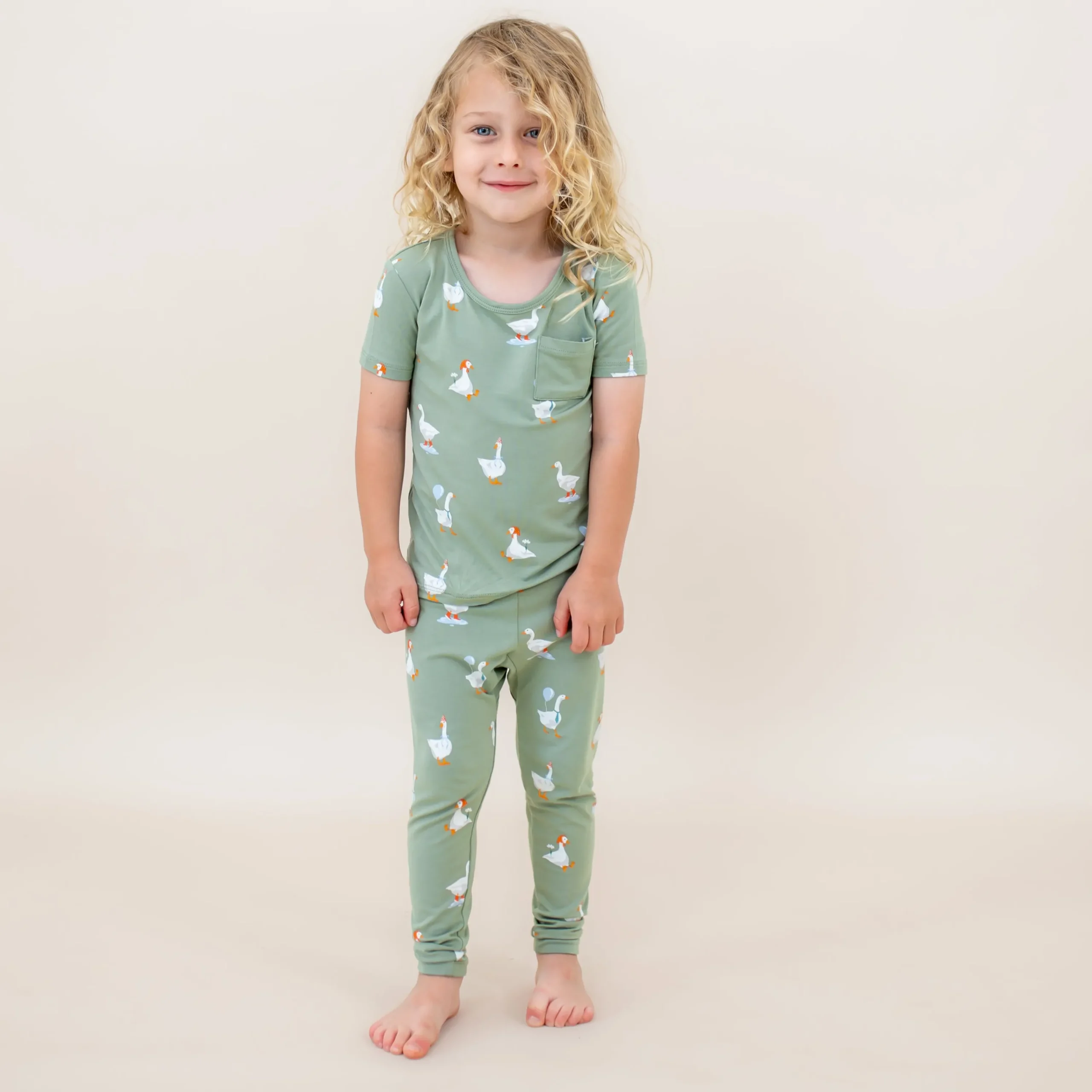 Kyte Baby Short Sleeve with Pants Pajamas in Silly Goose Discount