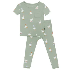 Kyte Baby Short Sleeve with Pants Pajamas in Silly Goose Discount