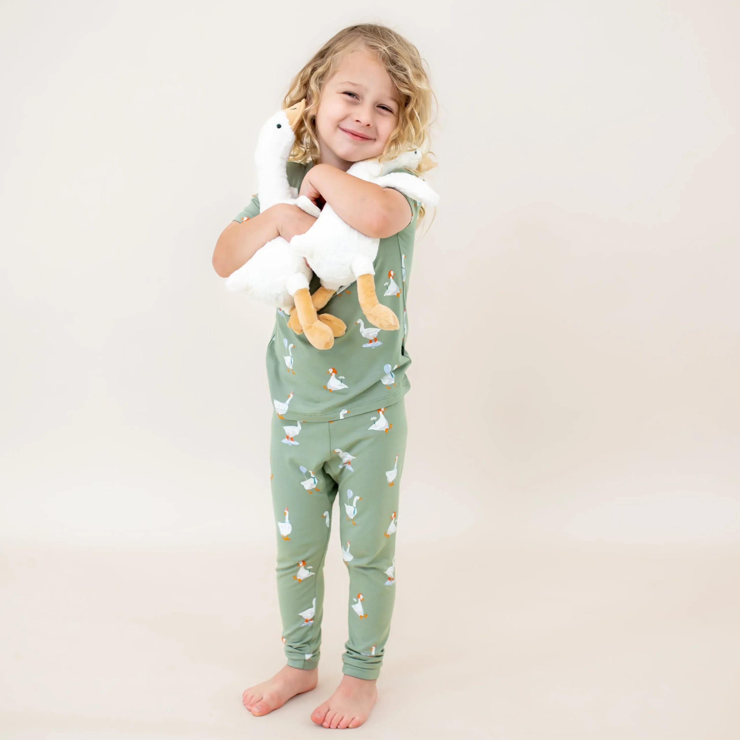 Kyte Baby Short Sleeve with Pants Pajamas in Silly Goose Discount