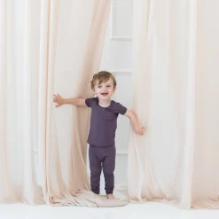 Kyte Baby Short Sleeve with Pants Pajamas in Currant Sale