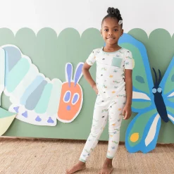 Kyte Baby Short Sleeve with Pants Pajamas in The Very Hungry Caterpillar™ and Friends Sale