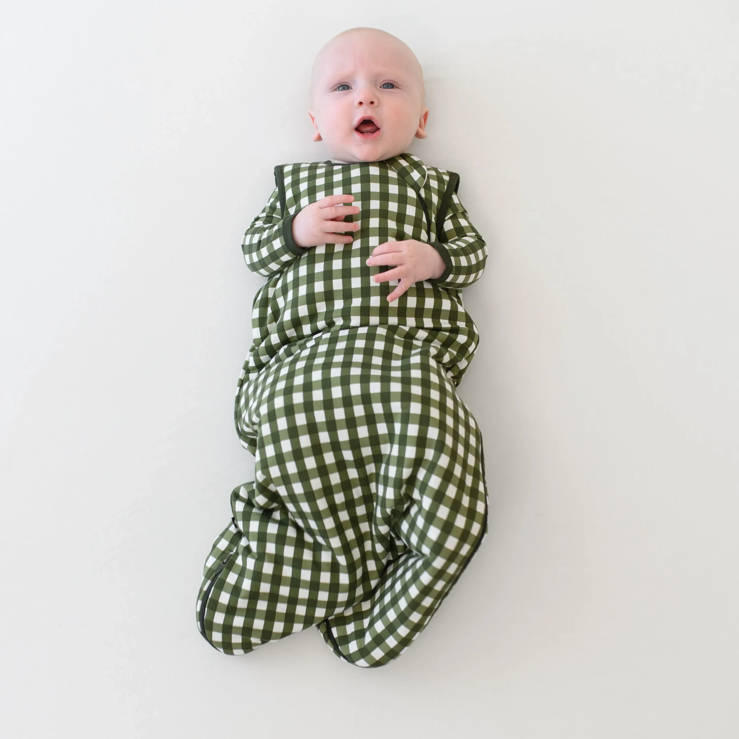 Kyte Baby Sleep Bag in 1.0 Gingham Fir Sale