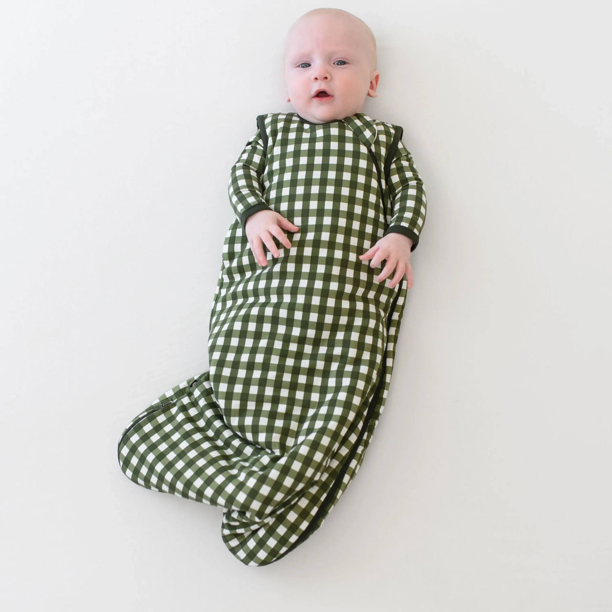 Kyte Baby Sleep Bag in 1.0 Gingham Fir Sale