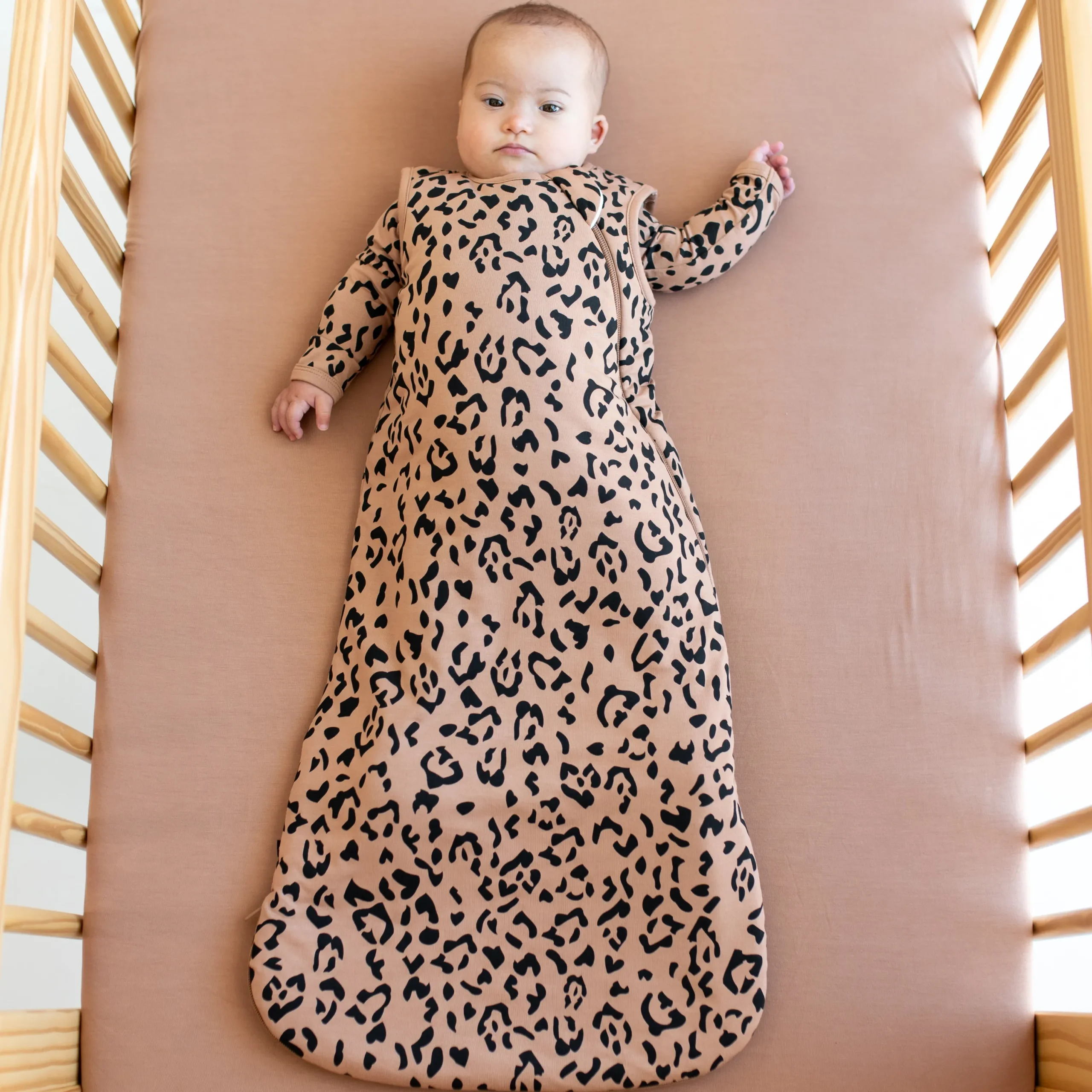Kyte Baby Sleep Bag in 1.0 Latte Leopard New