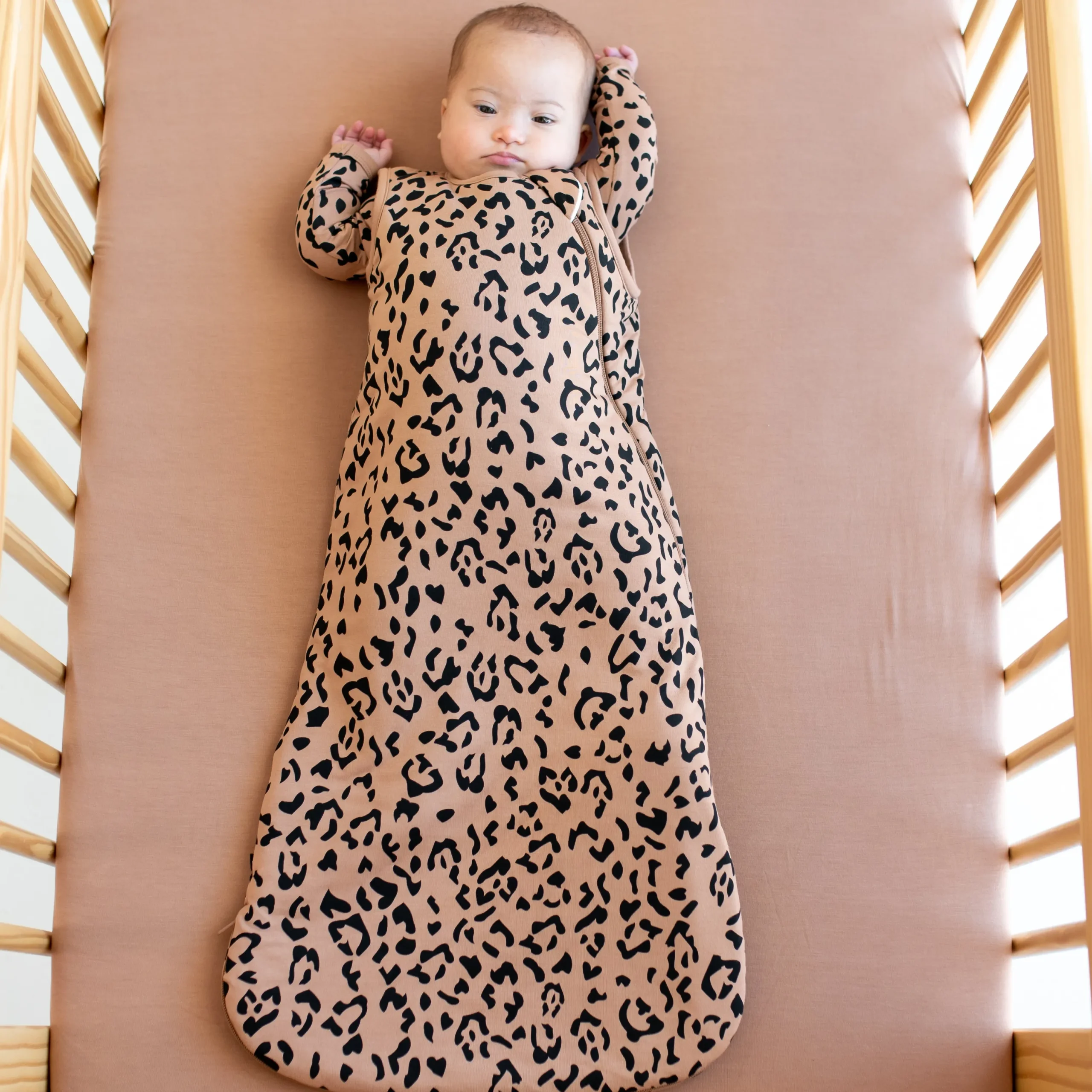 Kyte Baby Sleep Bag in 1.0 Latte Leopard New