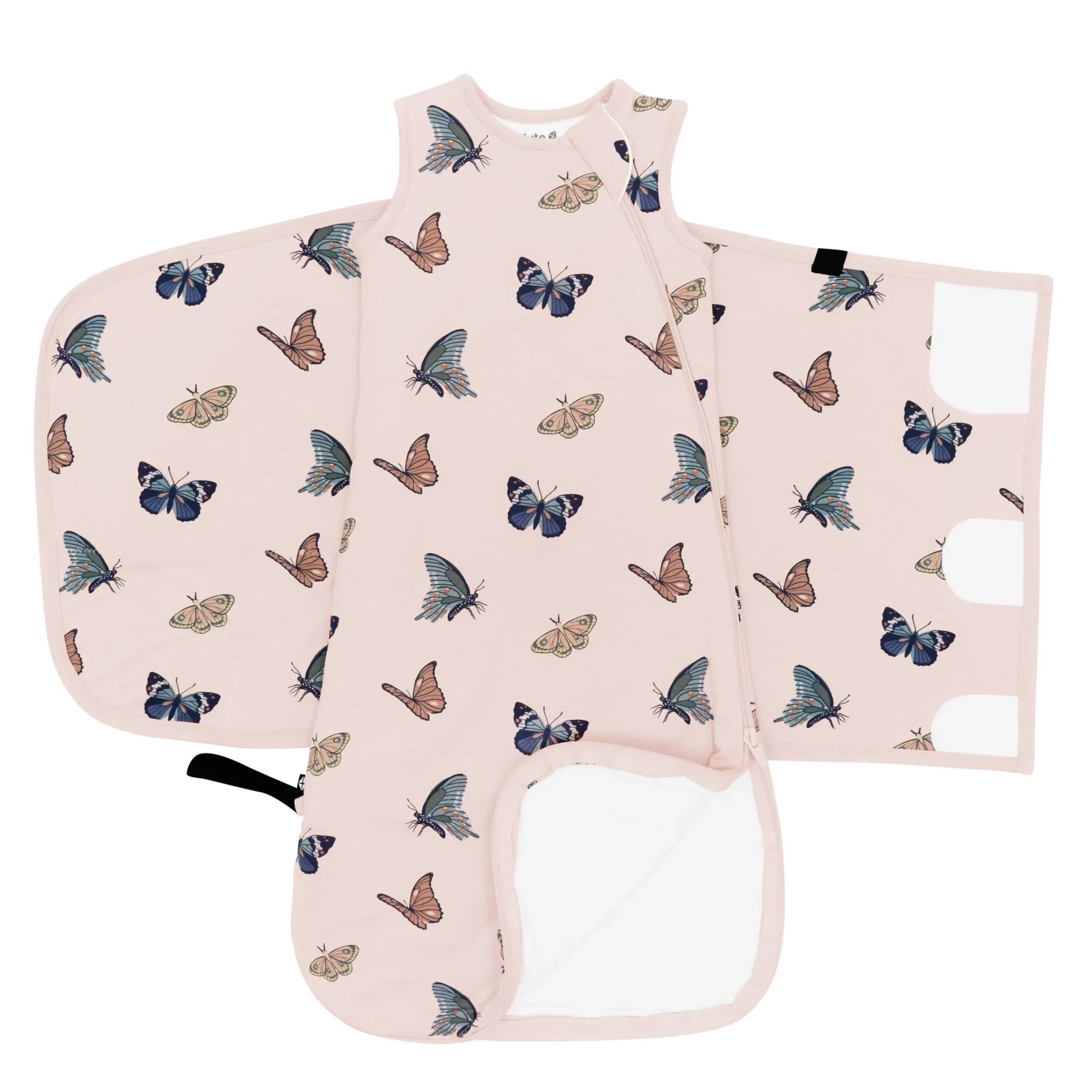 Kyte Baby Sleep Bag Swaddler in 1.0 Blush Butterfly Best