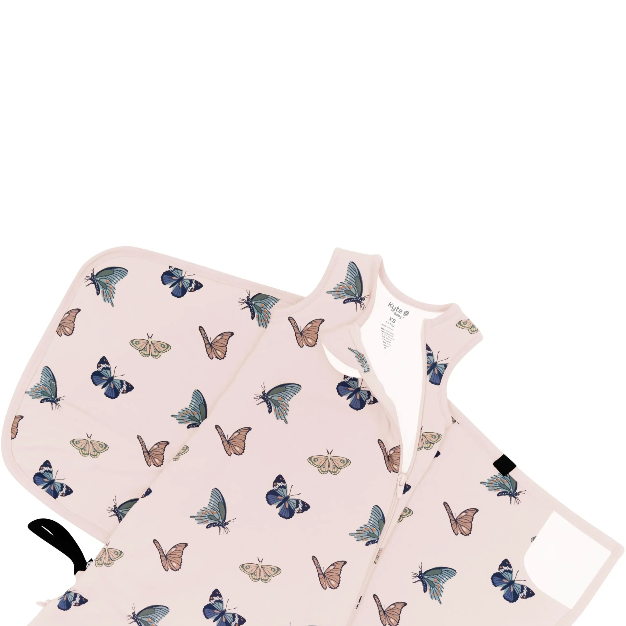 Kyte Baby Sleep Bag Swaddler in 1.0 Blush Butterfly Best