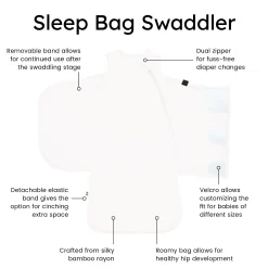 Kyte Baby Sleep Bag Swaddler in 1.0 Cloud Sale
