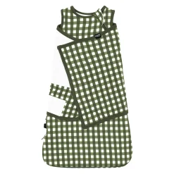 Kyte Baby Sleep Bag Swaddler in 1.0 Gingham Fir Best