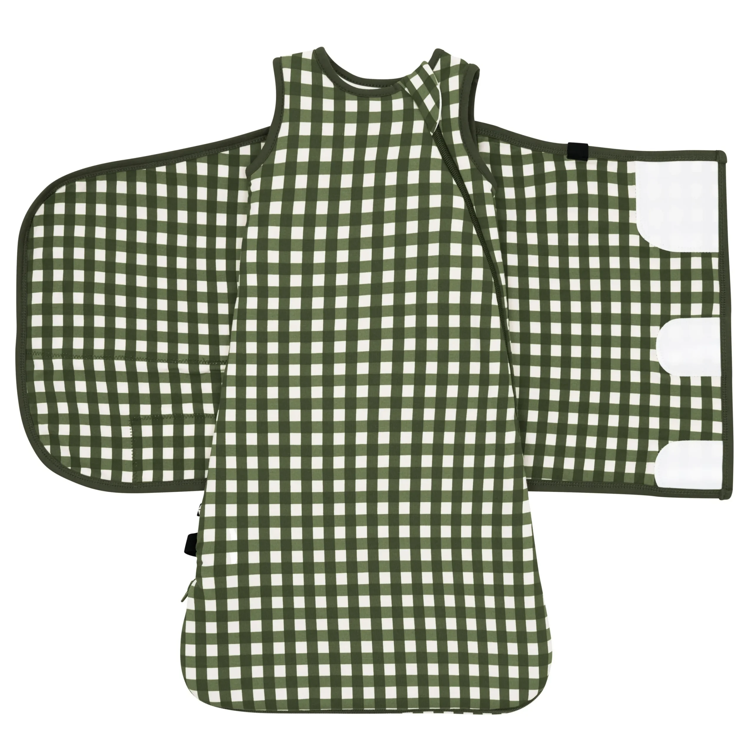 Kyte Baby Sleep Bag Swaddler in 1.0 Gingham Fir Best
