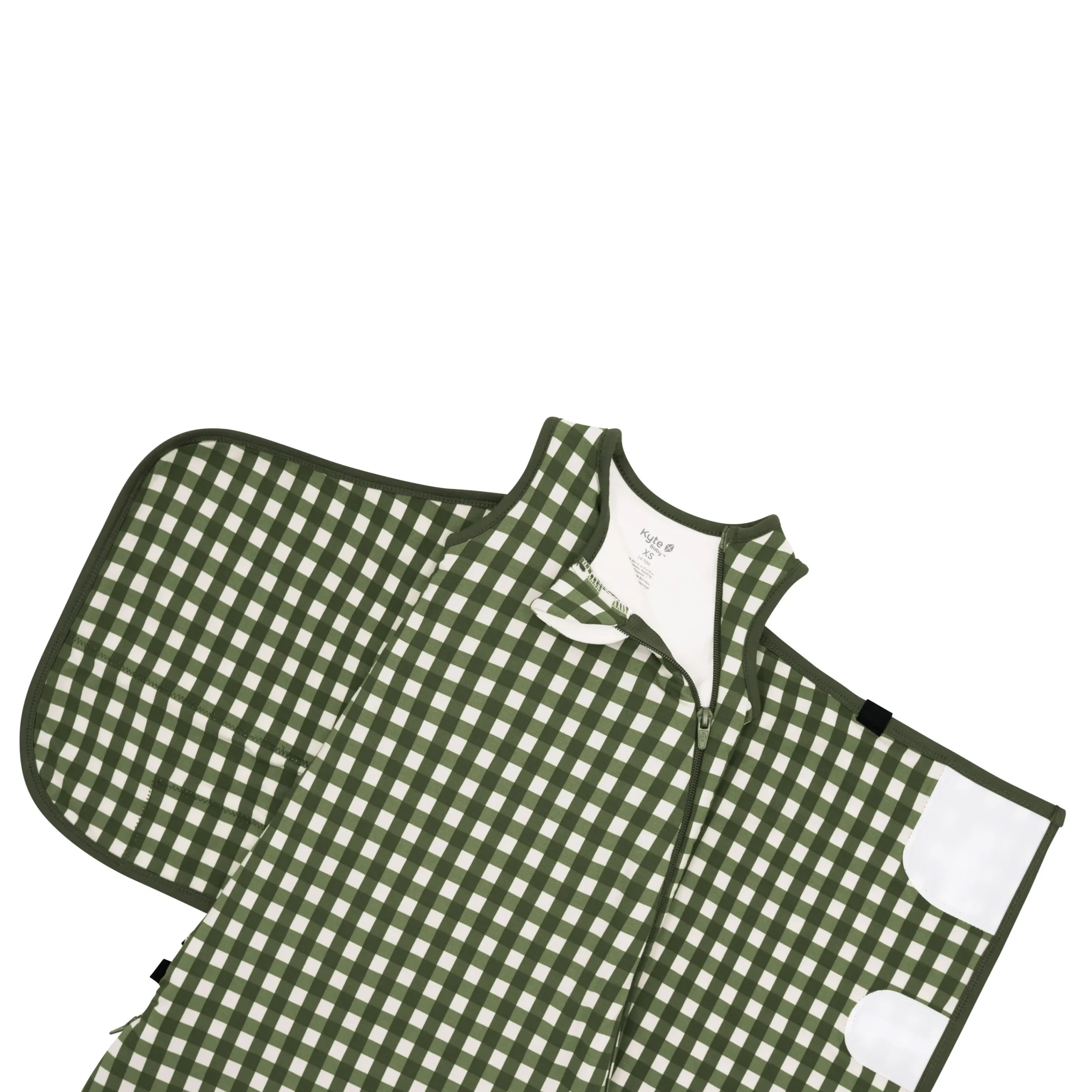 Kyte Baby Sleep Bag Swaddler in 1.0 Gingham Fir Best
