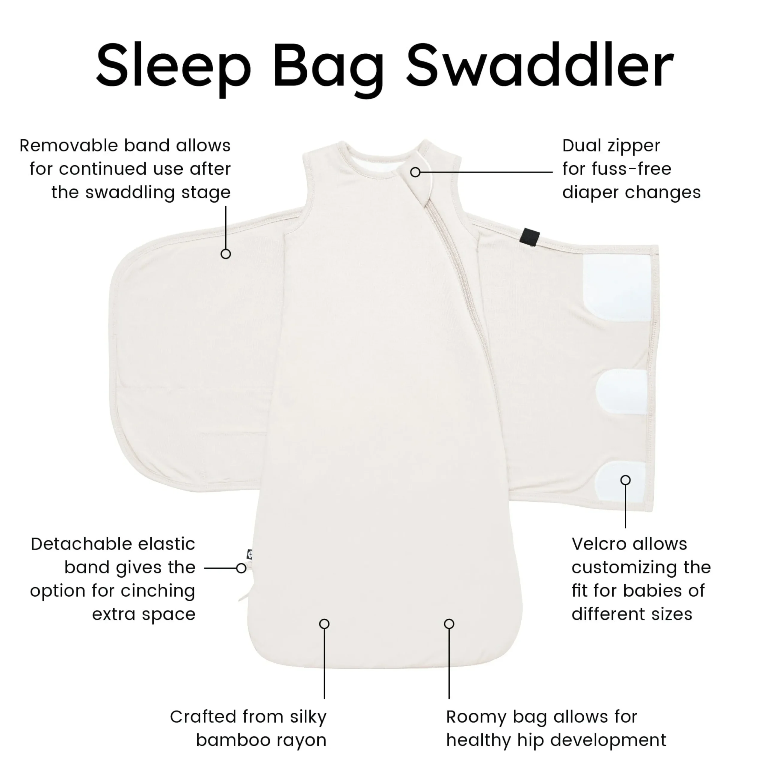 Kyte Baby Sleep Bag Swaddler in 1.0 Oat Online