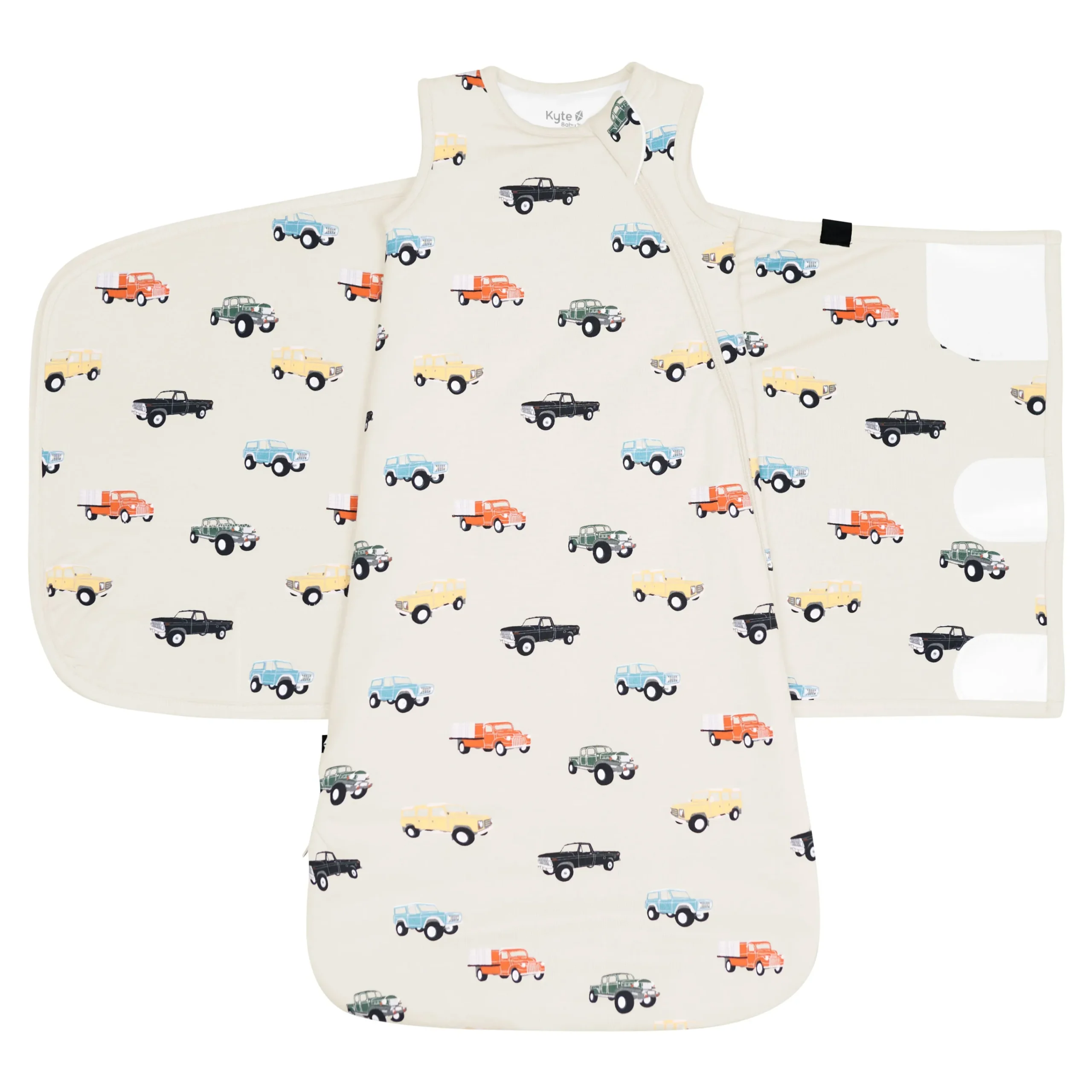 Kyte Baby Sleep Bag Swaddler in 1.0 Vintage Truck Hot