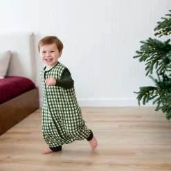 Kyte Baby Sleep Bag Walker in 1.0 Gingham Fir New