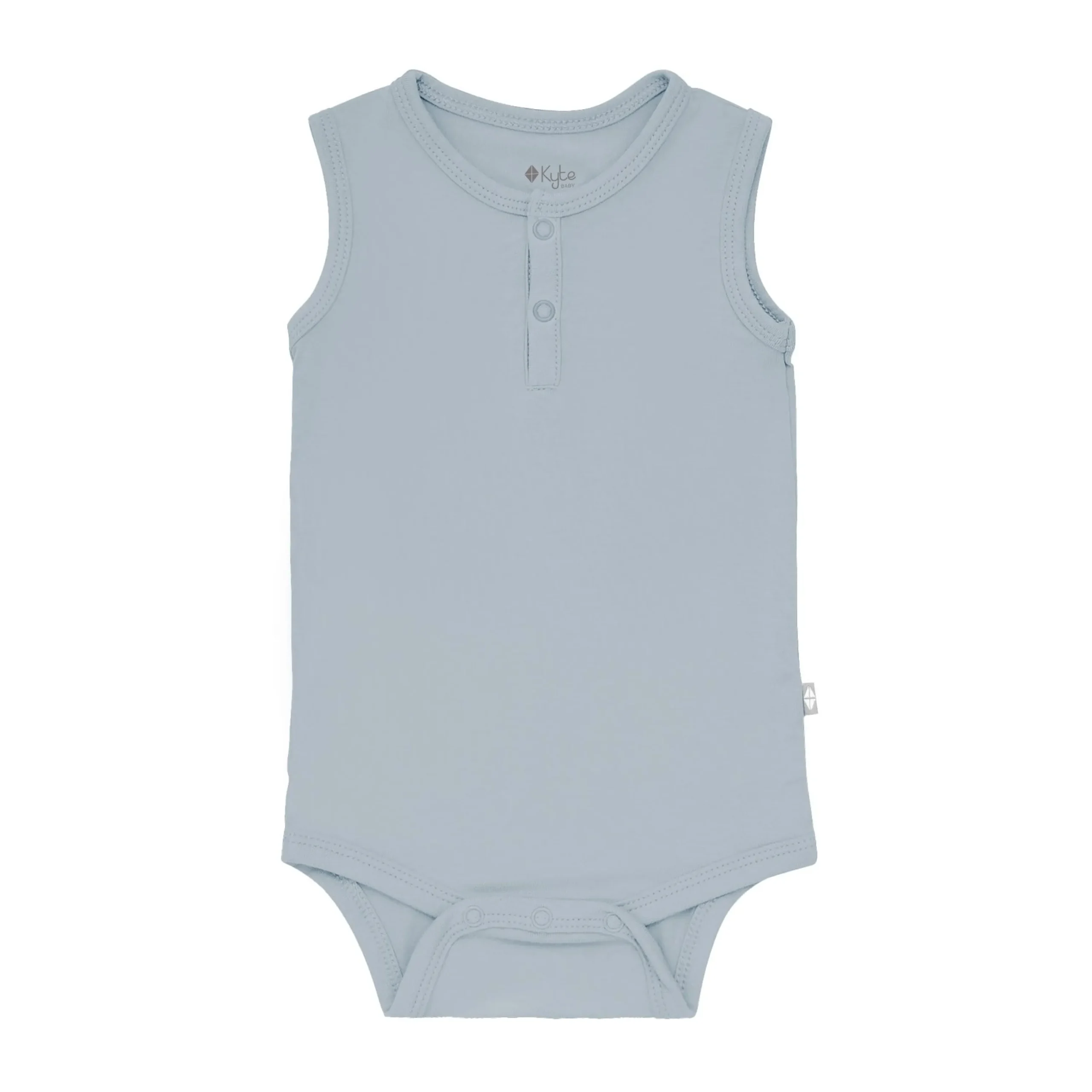 Kyte Baby Sleeveless Bodysuit in Fog Discount