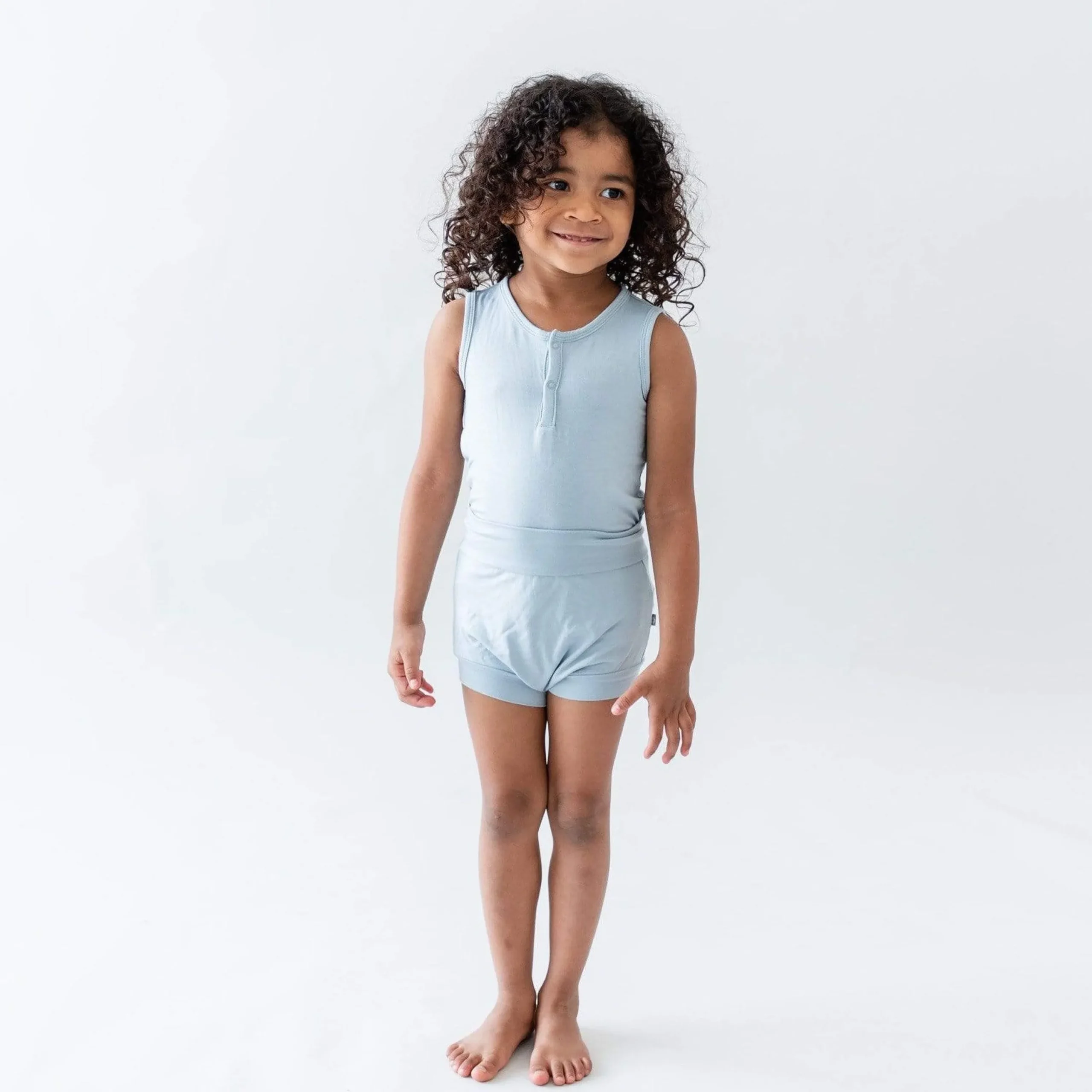 Kyte Baby Sleeveless Bodysuit in Fog Discount