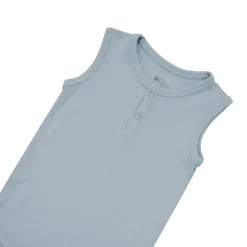 Kyte Baby Sleeveless Bodysuit in Fog Discount