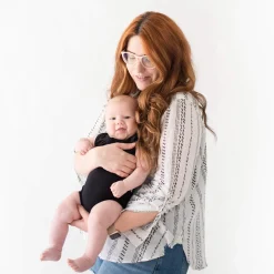 Kyte Baby Sleeveless Bodysuit in Midnight Hot