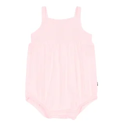 Kyte Baby Smocked Bubble Romper in Sakura Hot