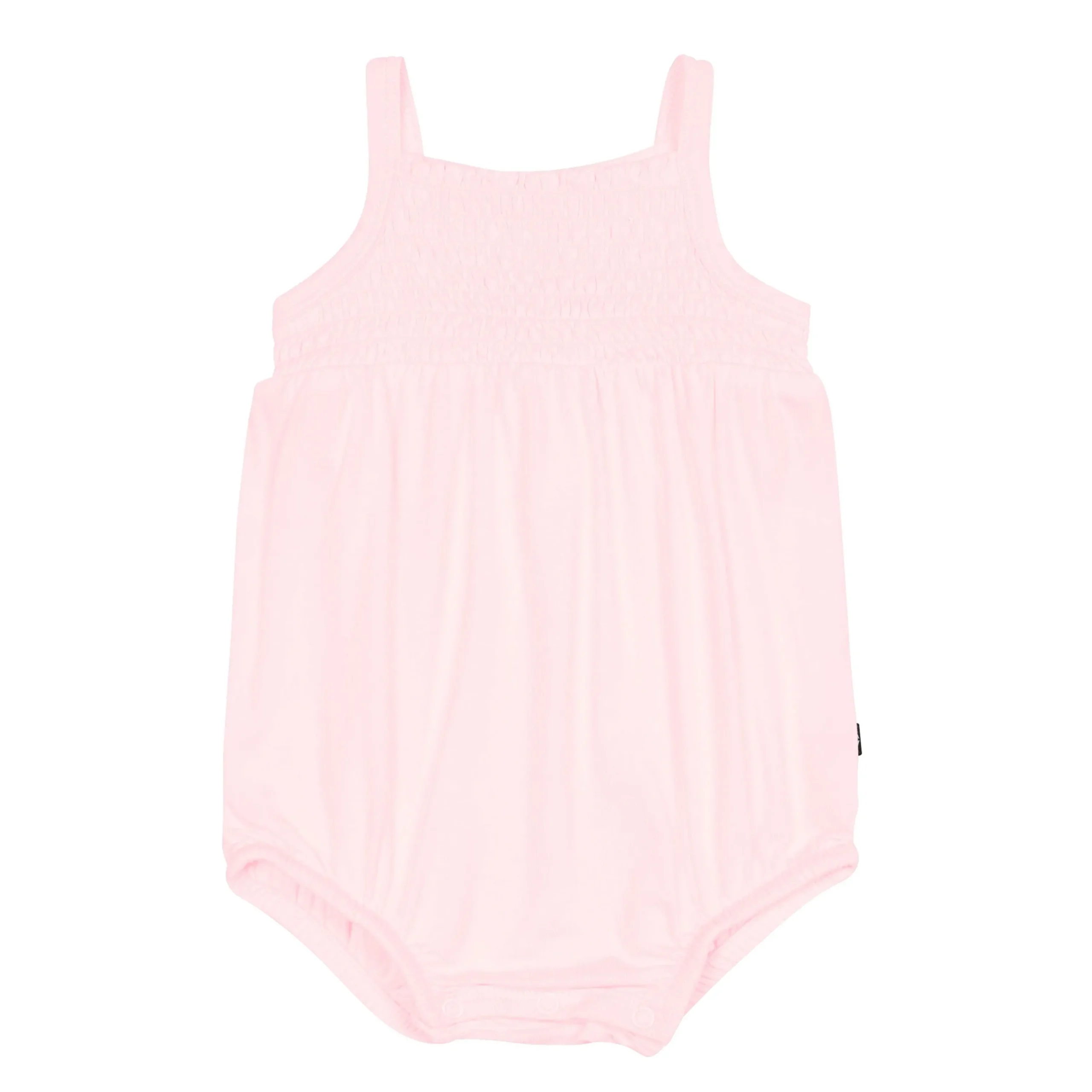Kyte Baby Smocked Bubble Romper in Sakura Hot