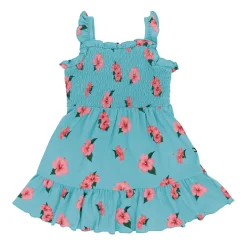 Kyte Baby Smocked Dress in Hibiscus Outlet